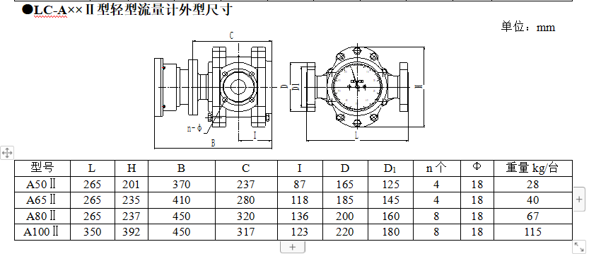 椭圆齿轮流量计